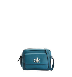 Petit Sac à Main Turquoise en Cuir