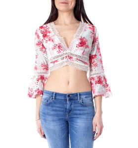 Haut Blanc à Motif Floral