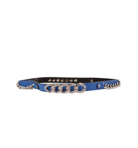 Ceinture Bleue en Cuir