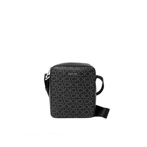 Sacoche en Cuir Noir avec Motifs