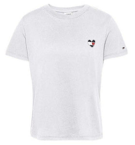 T-Shirt Blanc avec Logo Cœur