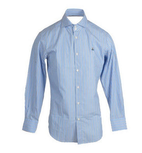 Chemise Bleue à Rayures