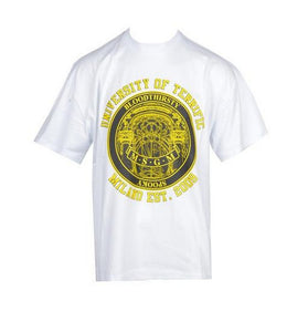 T-Shirt Blanc en Coton Bloodthirsty