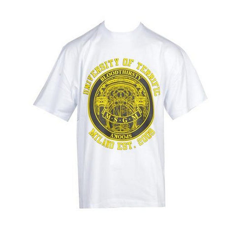 T-Shirt Blanc en Coton Bloodthirsty