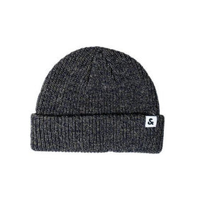 Bonnet Gris en Laine Mélangée