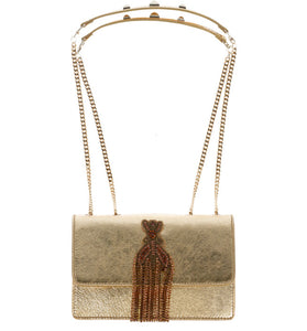 Petit Sac Porté Epaule Doré