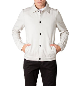 Blazer Blanc en Coton Mélangé