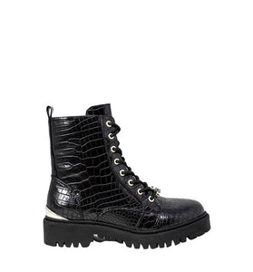 Bottes Noires en Cuir