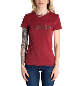 T-Shirt Bordeaux en Coton