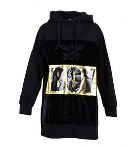 Sweat Noir à Capuche