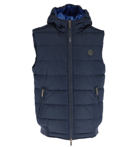 Doudoune Bleu Foncé Sans Manches