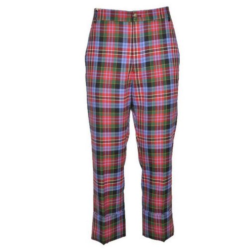 Pantalon à Carreaux en Laine