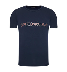 T-Shirt Bleu Marine en Coton