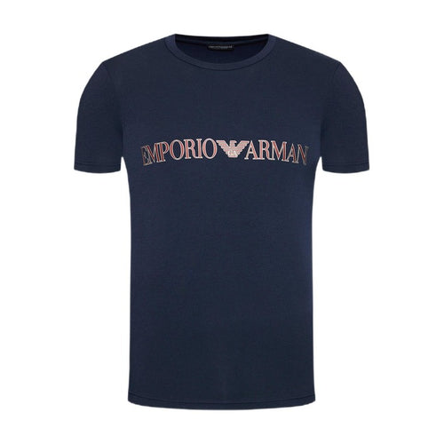 T-Shirt Bleu Marine en Coton