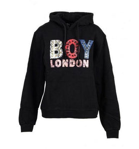 Sweat Noir à Capuche en Coton