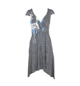 Robe Noire à Pois Blanc