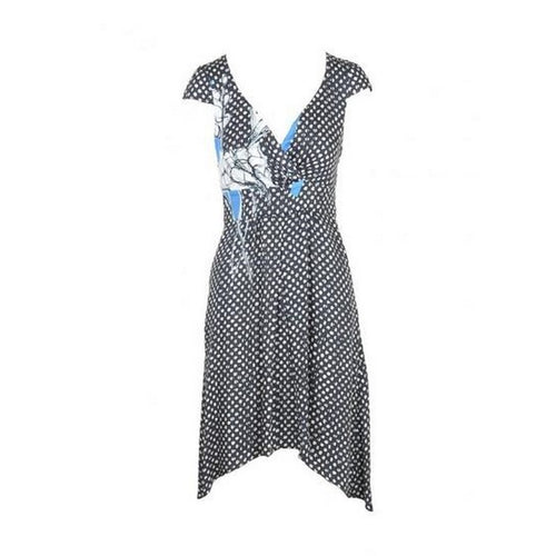 Robe Noire à Pois Blanc