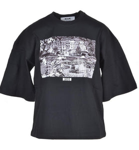 T-Shirt Noir en Coton