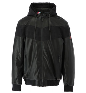 Veste Noire à Capuche