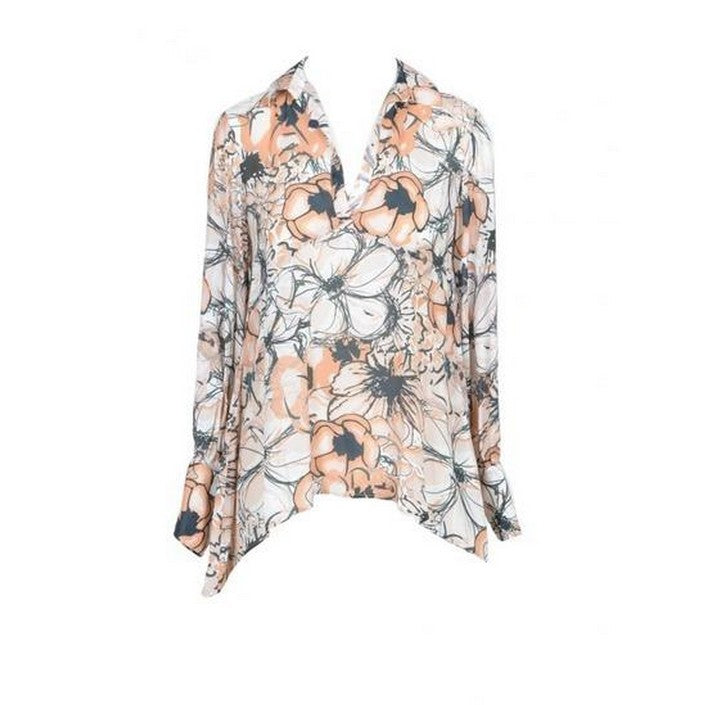 Blouse Rose à Motif Floral