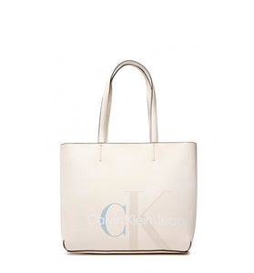 Sac à Main Beige en Cuir CK