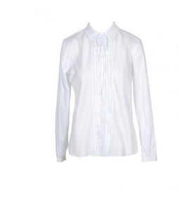 Chemise Blanche en Coton Mélangé