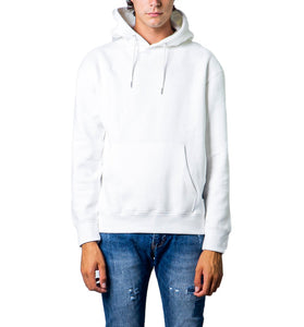 Pull-over Blanc à Capuche