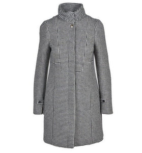 Manteau Noir à Carreaux