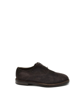 Chaussures Derbies Marron en Chamois