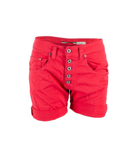 Mini-Short Rouge en Coton