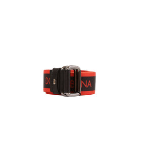 Ceinture Noire et Rouge en Tissu