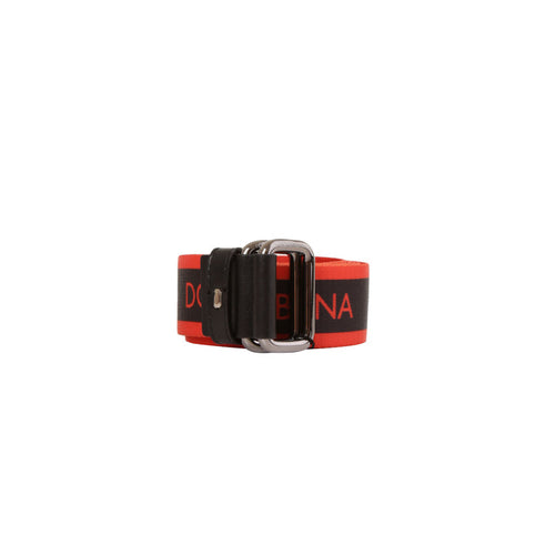 Ceinture Noire et Rouge en Tissu