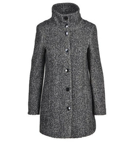 Manteau Noir à Rayures