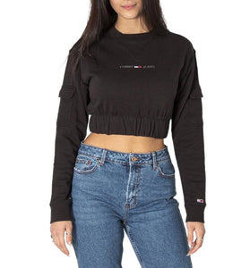 Sweat Court Noir avec Logo