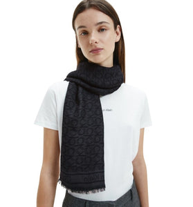 Echarpe Noire en Coton