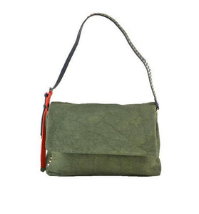 Sac à Main Vert en Coton