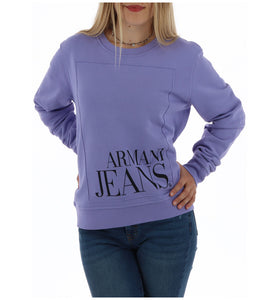 Sweat Violet en Coton Mélangé