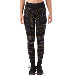 Legging Noir en Coton avec Strass