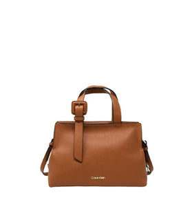 Petit Sac Porté Epaule Marron en Cuir