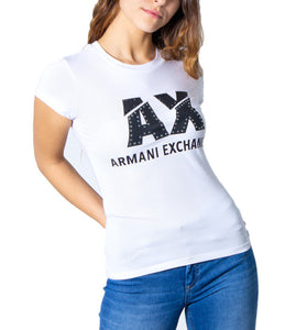 T-Shirt Blanc en Coton Mélangé
