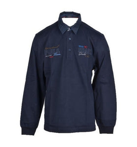 Polo Bleu Marine en Coton