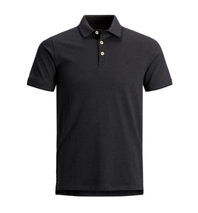 Polo Noir en Coton