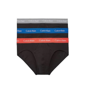 Lot de 3 Slips Noirs en Coton Stretch