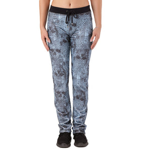 Pantalon Bleu en Coton Mélangé