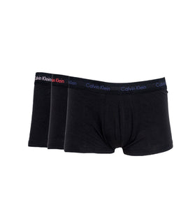Lot de 3 Boxers Noirs en Coton Stretch