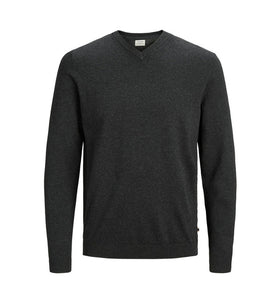 Pull-over Gris Foncé en Coton