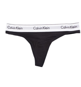 String Noir en Coton