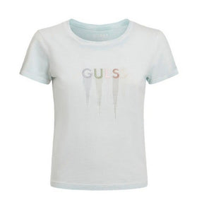 T-Shirt Vert en Coton Mélangé