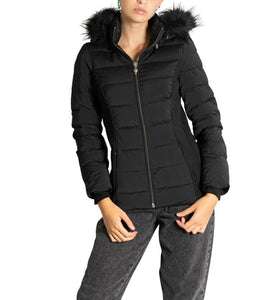 Doudoune Noire à Capuche