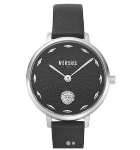 Montre Noire en Cuir
